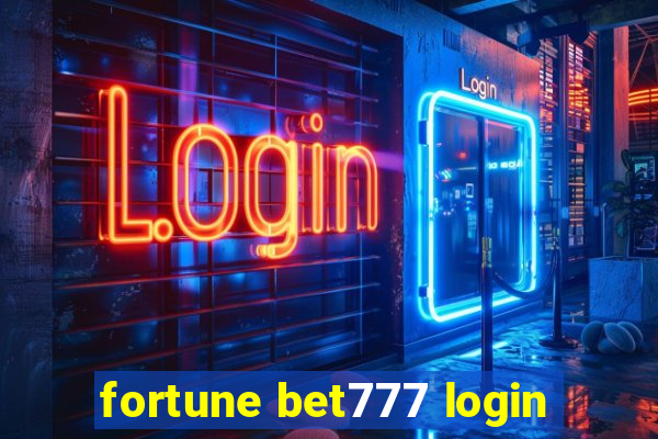 fortune bet777 login